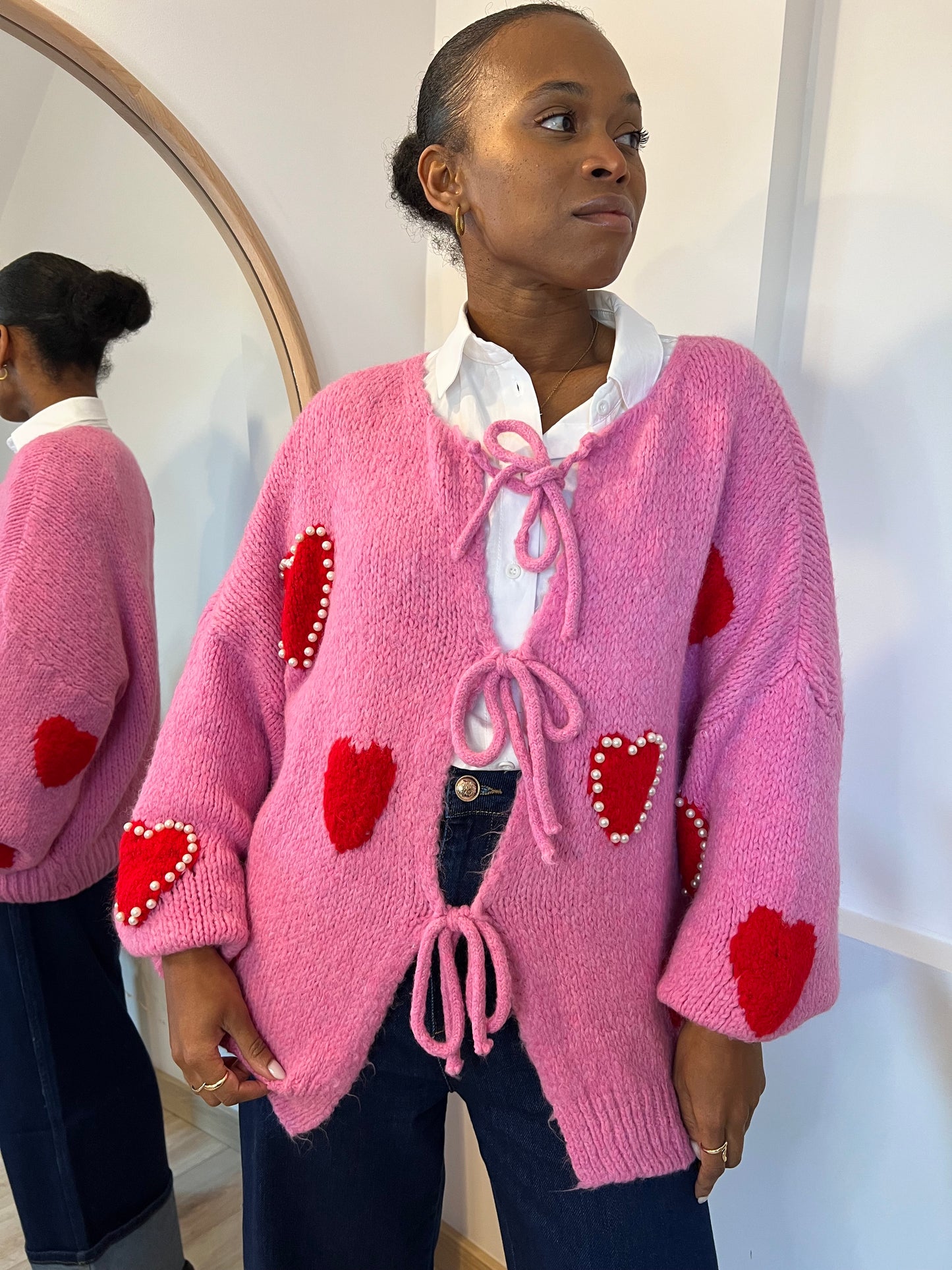 ROSE - Pink Cardigan